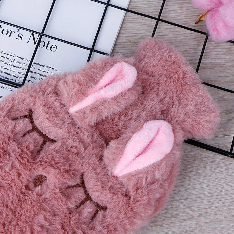 Reusable Winter Hot Water Bag Hand Warmer PVC Stress Pain Relief Therapy Portable Cute Water Bottle with Lint Soft Cozy Cover