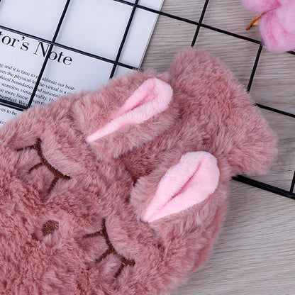 Reusable Winter Hot Water Bag Hand Warmer PVC Stress Pain Relief Therapy Portable Cute Water Bottle with Lint Soft Cozy Cover