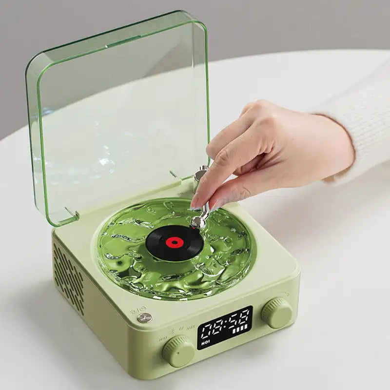 Multi-Function Retro Record Player Styled Natural Sleep Aid Sound Bluetooth Stereo the Waves Vinyl Player Droshipping
