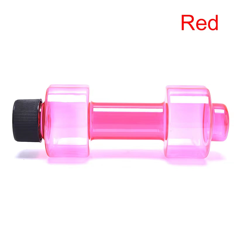 550Ml Sport Water Bottle Body Building Water Dumbbell Fitness Gym Shaker Dumbbell Shape Drinking Jug Cup Plastic Bottle