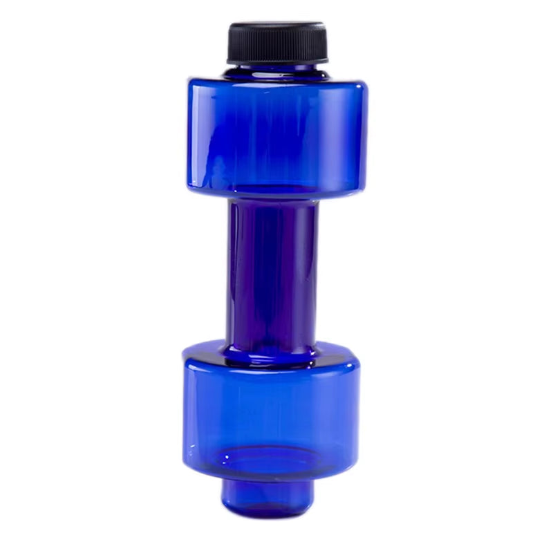 550Ml Sport Water Bottle Body Building Water Dumbbell Fitness Gym Shaker Dumbbell Shape Drinking Jug Cup Plastic Bottle